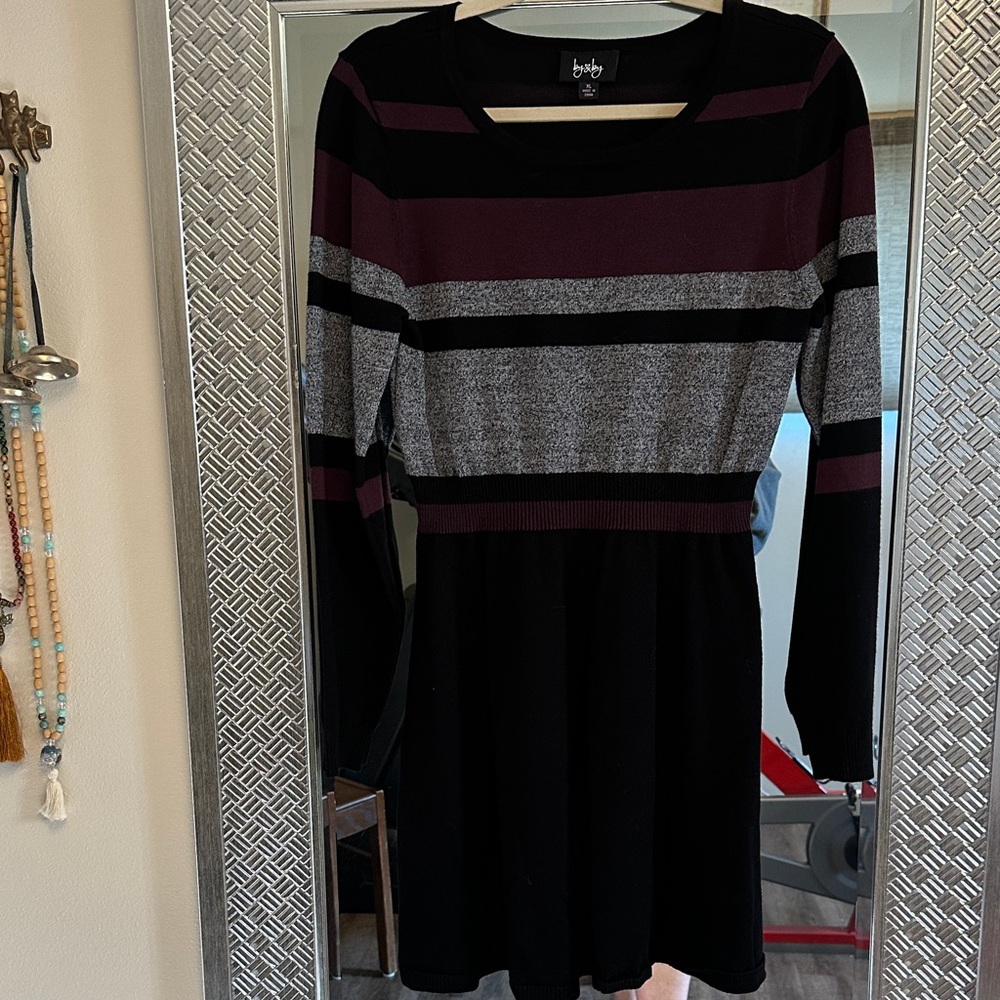 Cute knit dress for fall.
